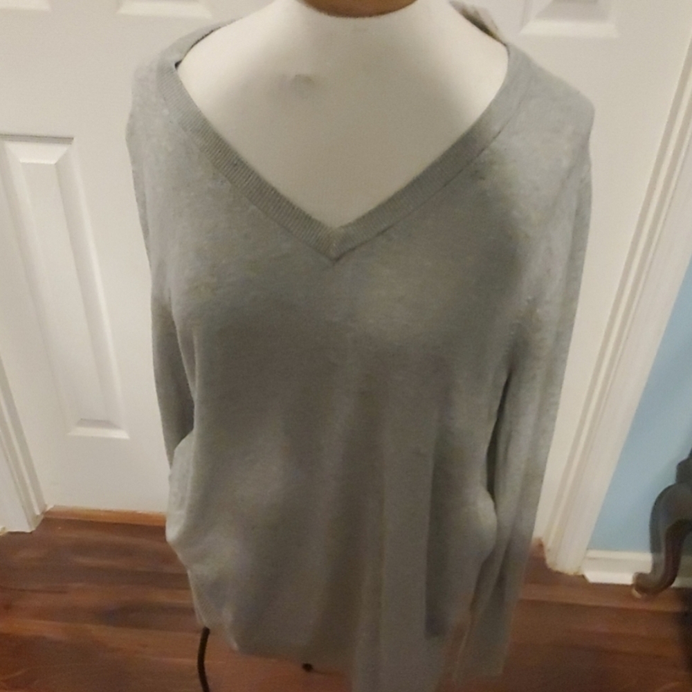 Grey long sleeve  cotton shirt. Size XL